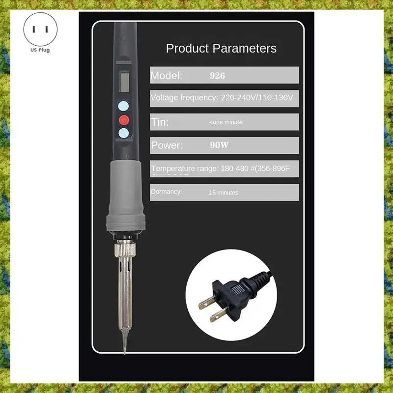 UISN вилка стандарта США 90 Вт паяльник переносной цифровой регулятор температуры интеллектуальный нагрев сна комплект электронных сварочных инструментов