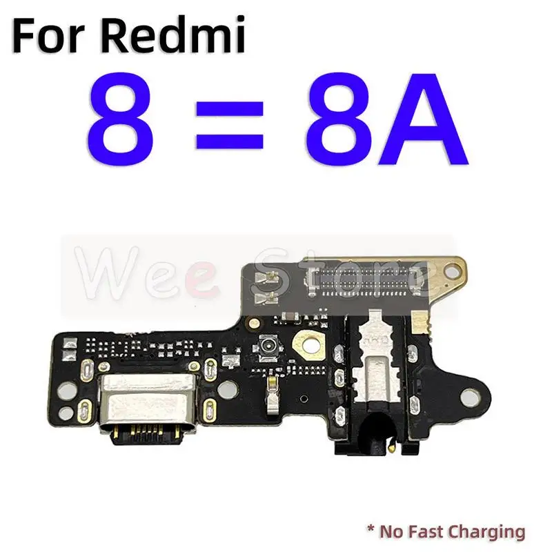 AiinAnt Dock USB Charger Connector Mic Board Fast Charging Port Flex Cable For Xiaomi Redmi Note 8 8A 8T Pro Plus Spare Parts