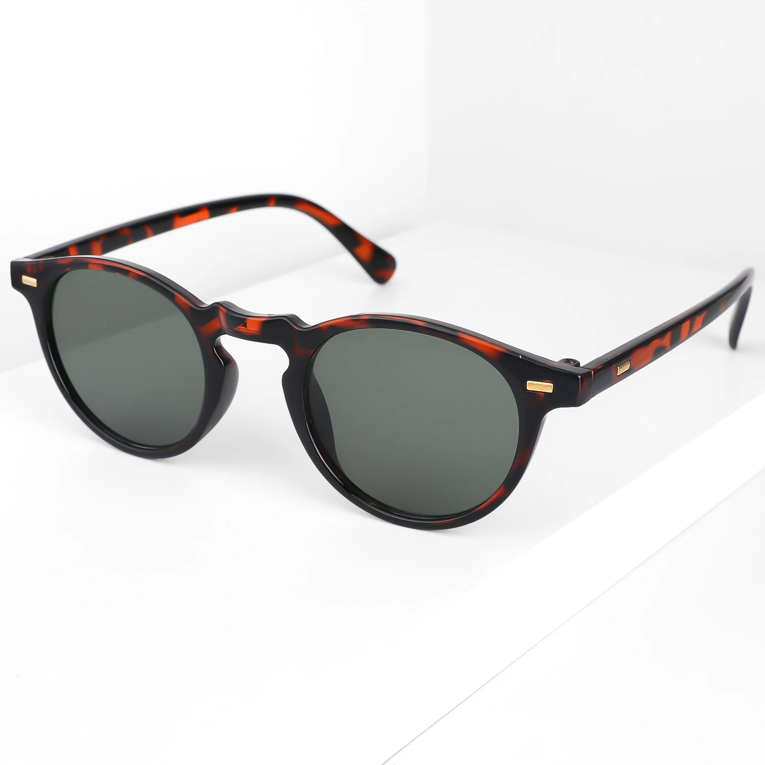 Kleine runde Sonnenbrille, stilvolle Sonnenbrille für Damen und Herren, Retro, klassisch, Multi-Style-Auswahl, Reisen, Einkaufen, Wandern, UV400 – Detail 5