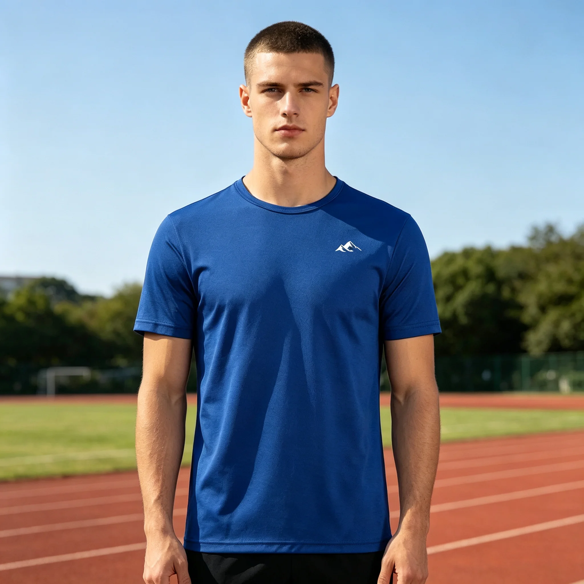 Men's New Quick Dry Breathable Summer Training T-Shirt Short Sleeve Marathon Gym Fitness Basketball Top Quality Exercise Tee