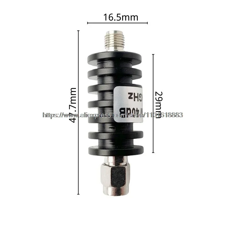 Atenuador fijo SMA de 10W 1-60dB DC0-6GHZ DC0-8GHZ