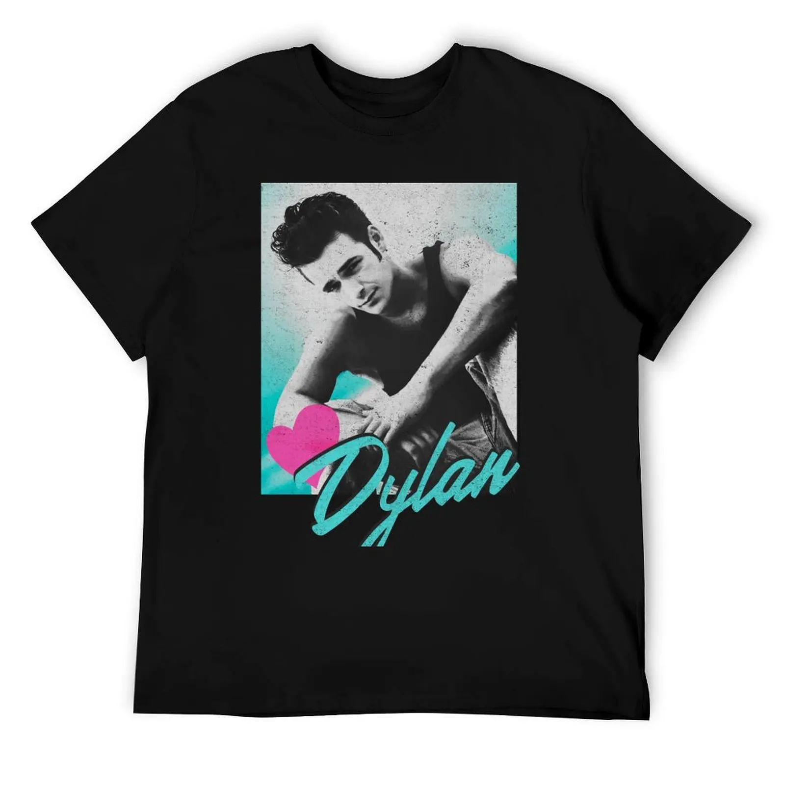 

Beverly Hills 90210 Dylan McKay Distressed Heart Portrait T-Shirt t shirts for man cotton funny printed t shirts for man T-Shirt