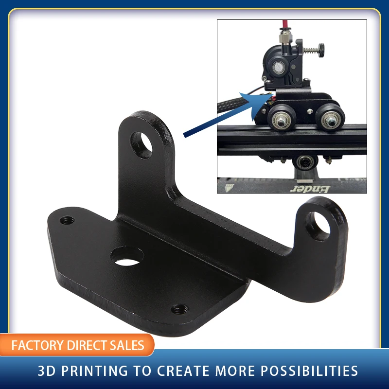 Extruder Mounting Bracket 3D Printer parts For Extruder V1.5 / CR-10 / Ender-3 Metal Extruder Aluminium Alloy Bracket