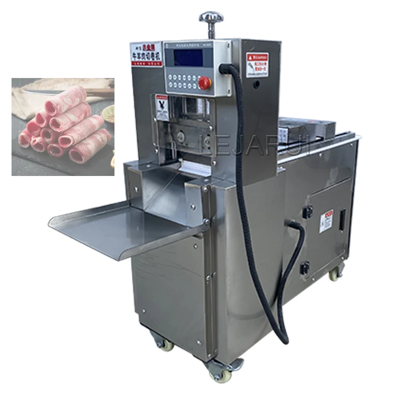 Mutton Roll Cutting Machine Meat Steak Slicing Machine Beef Pork Belly Meat Slicer Roll Cutting Machine