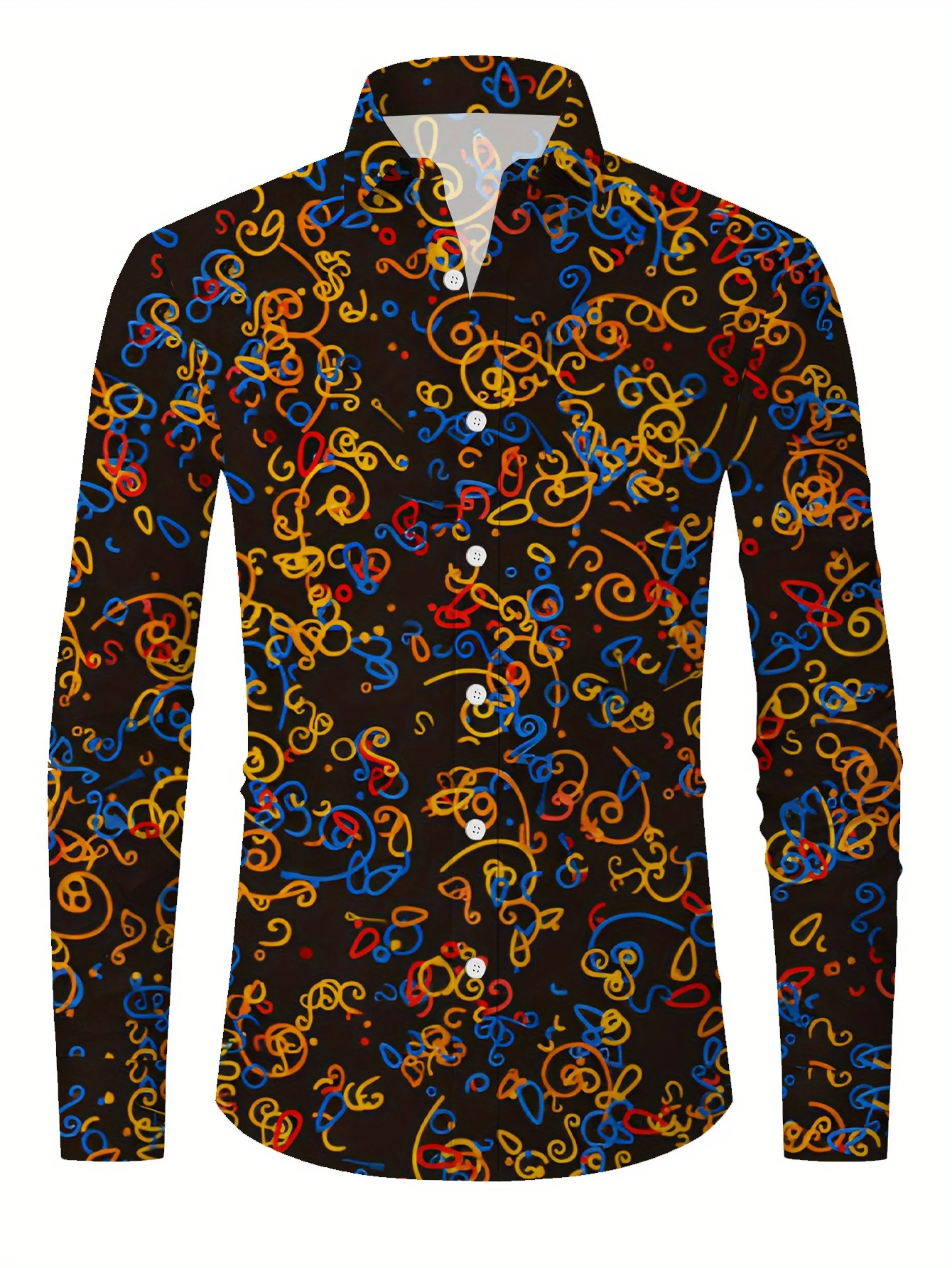 

Men's Bohemian Camo Print Button-Up Shirt - Long Sleeve, Collared, Regular Fit, Tactical & Casual Wear2025