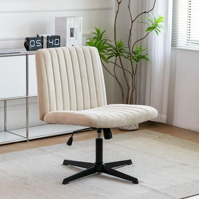 

P13 Cross Leg Office Chair Without Armrests Wide Desk Chair With Dual-Purpose Base Adjustable Swivel Home Commercial Office