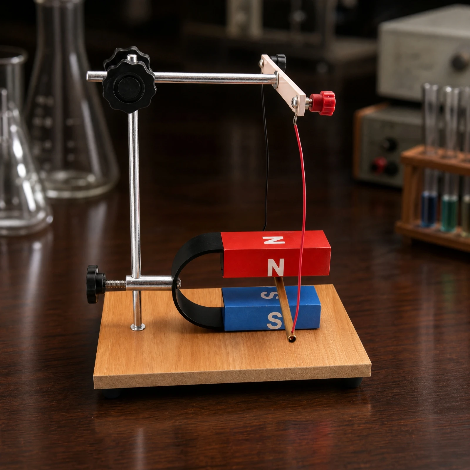Ampere Force Experiment Apparatus Adjustable Conductor Force in Attractive Field Demonstrator Motor Effect Demonstration