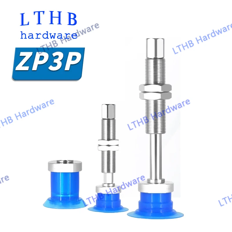 Pneumatic Vacuum Suction Cup ZP3P Series Open Bag Sucker with Buffer Fittings Injection Molding Machine Mechanical Arm Accessory