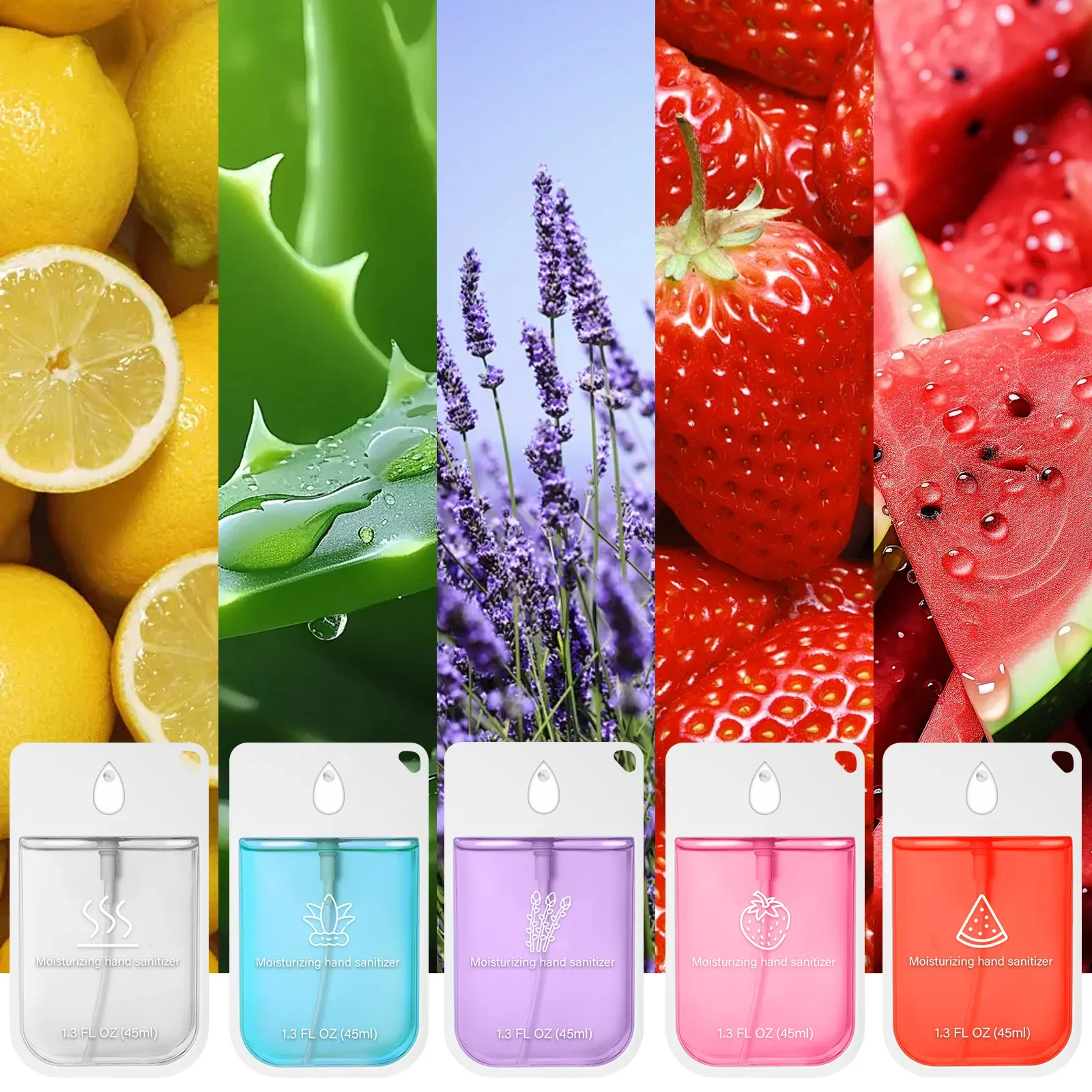

10 шт. новый увлажняющий спрей для рук, дорожный размер для взрослых и детей, туман с несколькими вкусами, очищает дезинфицирующее средство для рук