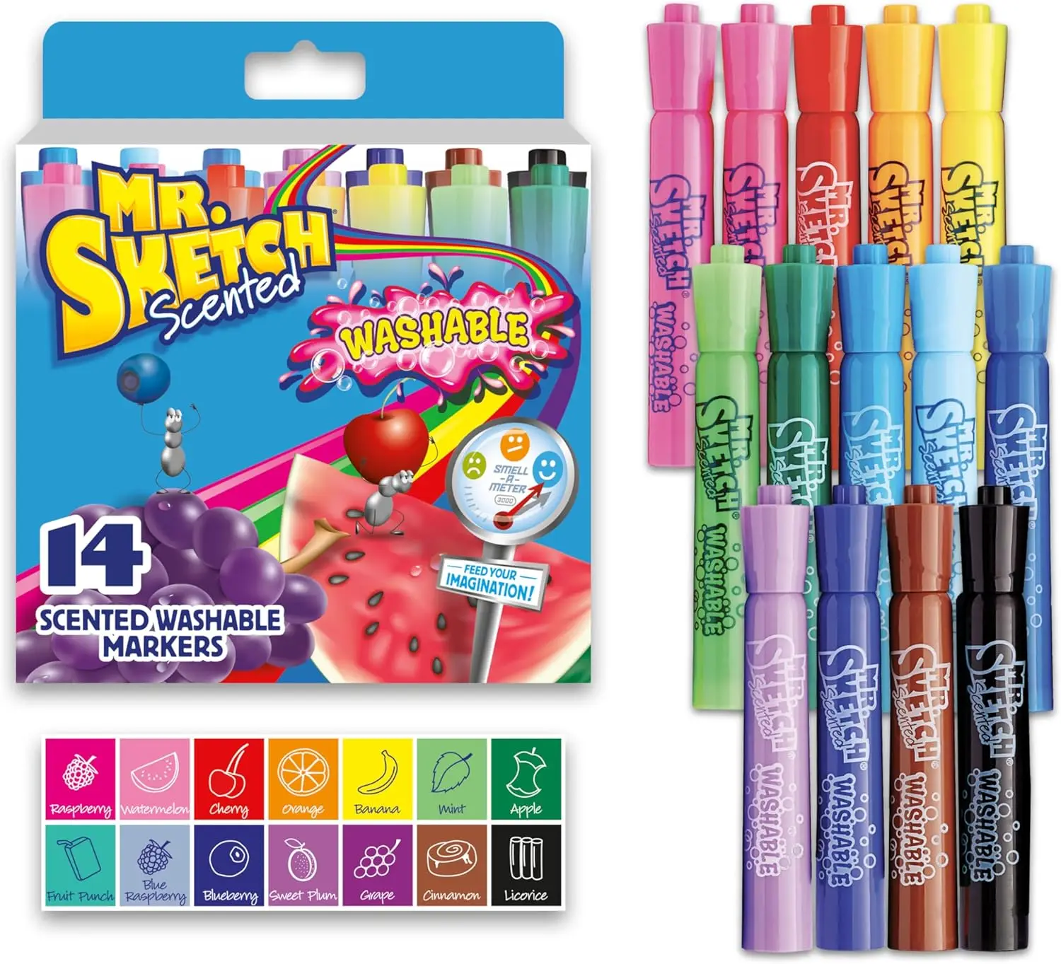 

24-Piece Washable Markers Set - Vibrant Colors for Kids