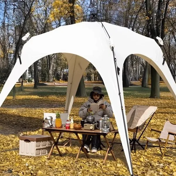 

Automatic Pole Quick Open Outdoor Dome Canopy Tent Vinyl Sun Protection Camping Awning Portable Windproof And Rainproof
