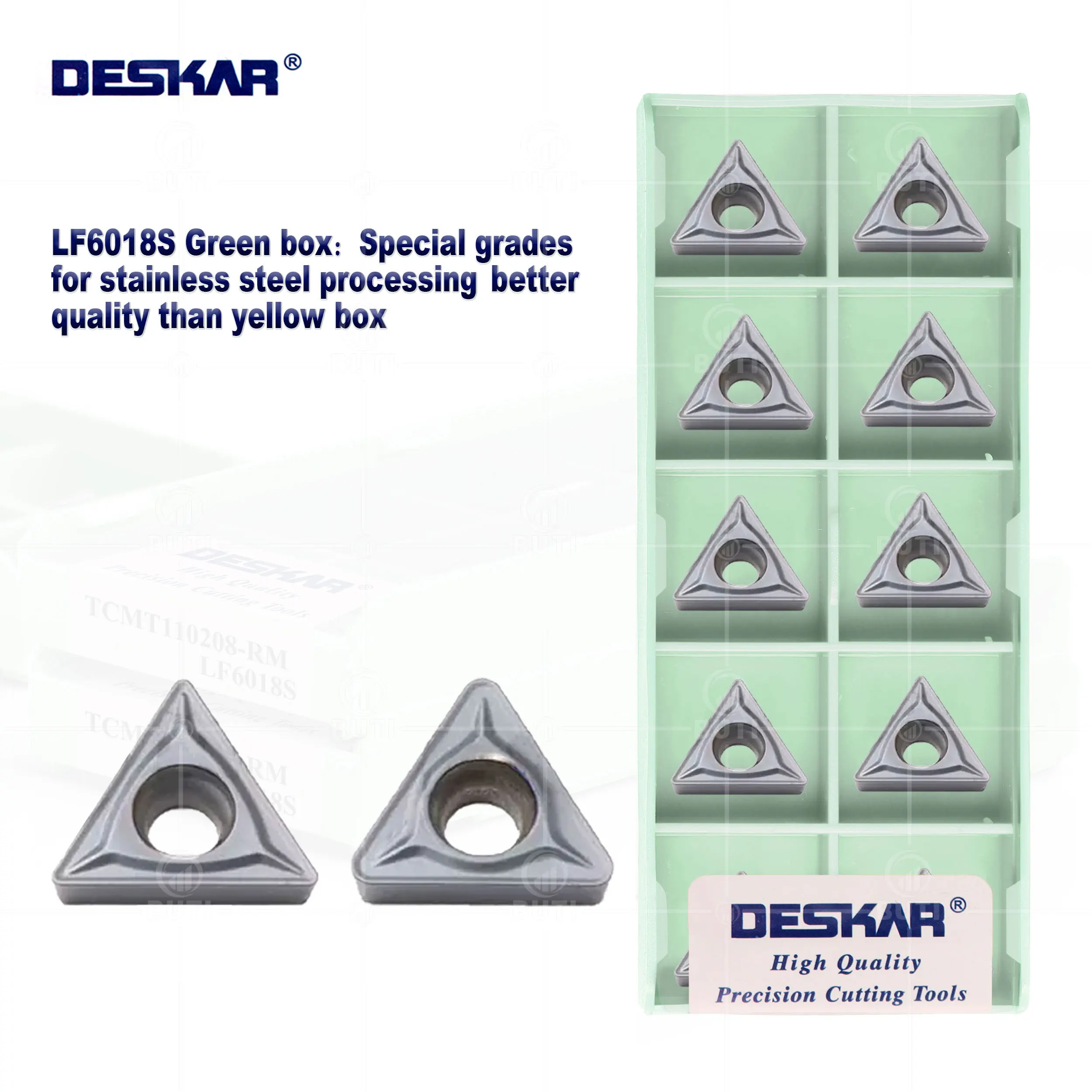 

DESKAR 100% оригинальный токарный станок с ЧПУ, металлический Фрезер TCMT110208 TCMT110204 RM LF6018S, твердосплавная пластина из нержавеющей стали