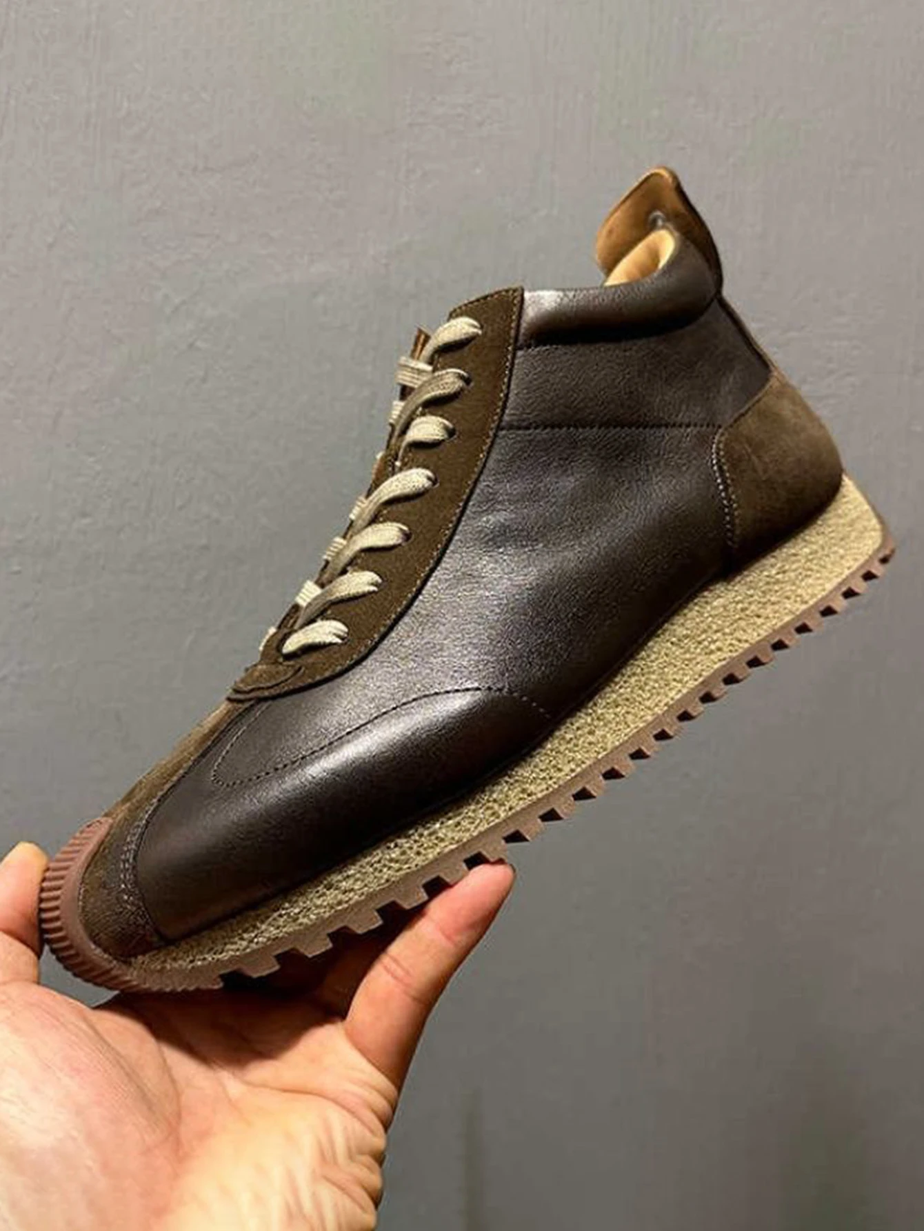 

Кожаные высокие Top oes универсальные повседневные модные легкие удобные весенне-осенние новые поступления мужские oe