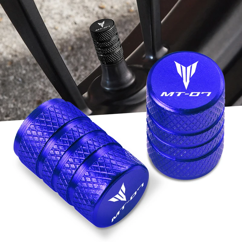 2PCS For YAMAHA MT-07 MT07 mt 07 all year 2017 2018 2019 2020 Motorcycle CNC Wheel Tire Valve Air Port stem caps Accessories
