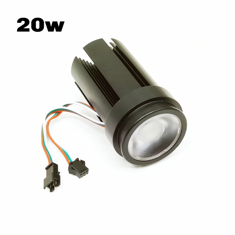 

WS2811 LED Smart Pixel Spotlight RGB Addressable D50mm Size Indoor Use 3Pin JST In And Out 30 Degree