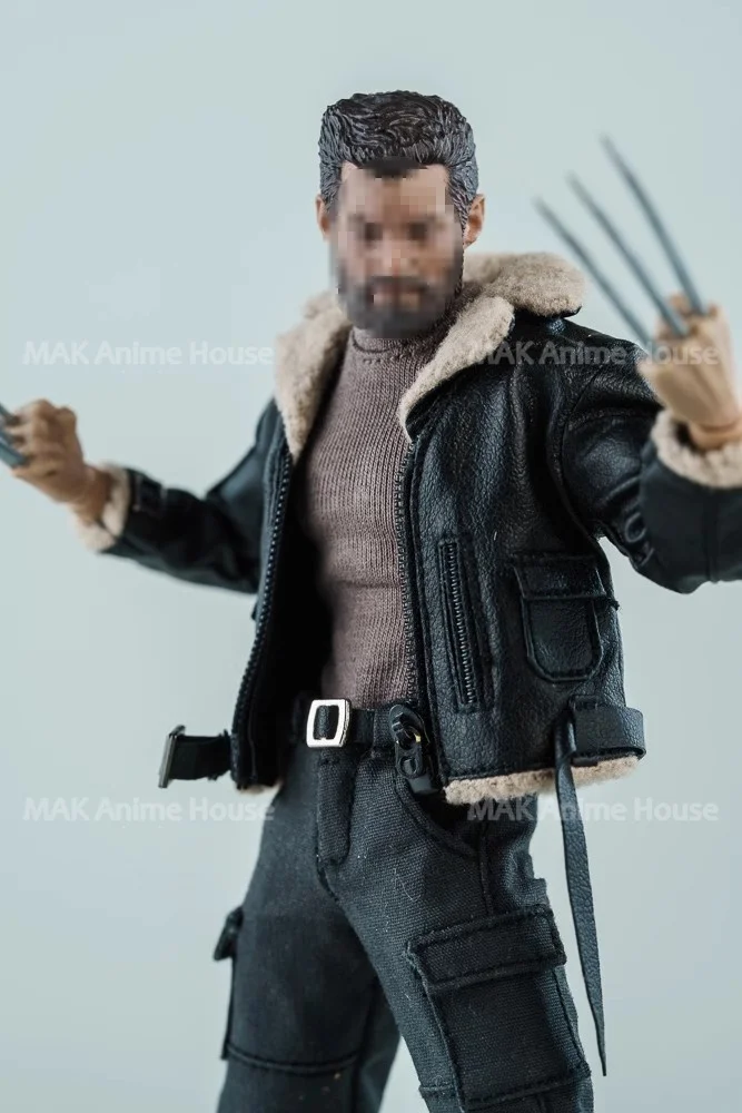 1/12 mao colarinho jaqueta de motocicleta calças de trabalho conjunto de roupas modelo caber 6 ''romankey formiga notaman soldado masculino figura de ação corpo