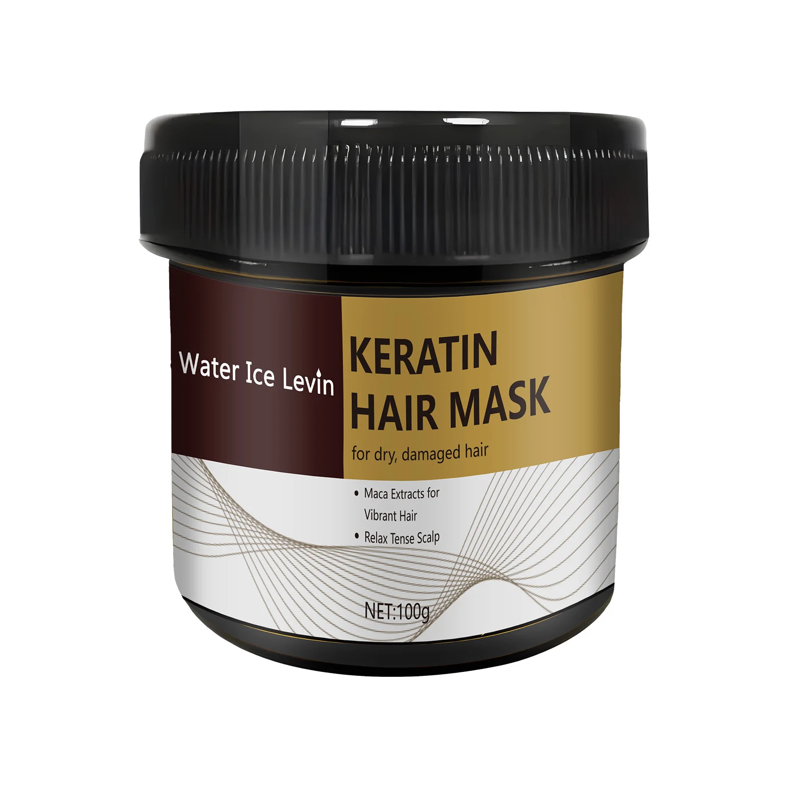 قناع الشعر بالكيراتين بخلاصة الماكا – مغذي وإصلاح للشعر الجاف والتالف وينعم وينشط فروة الرأس