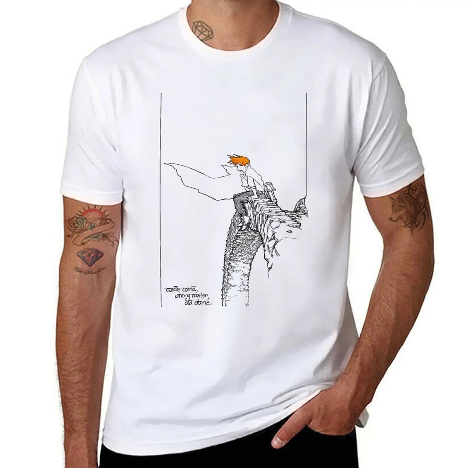 

Wide Wind, Strong Water, Old Stone T-Shirt t shirt man casual t shirt man plain T-Shirt