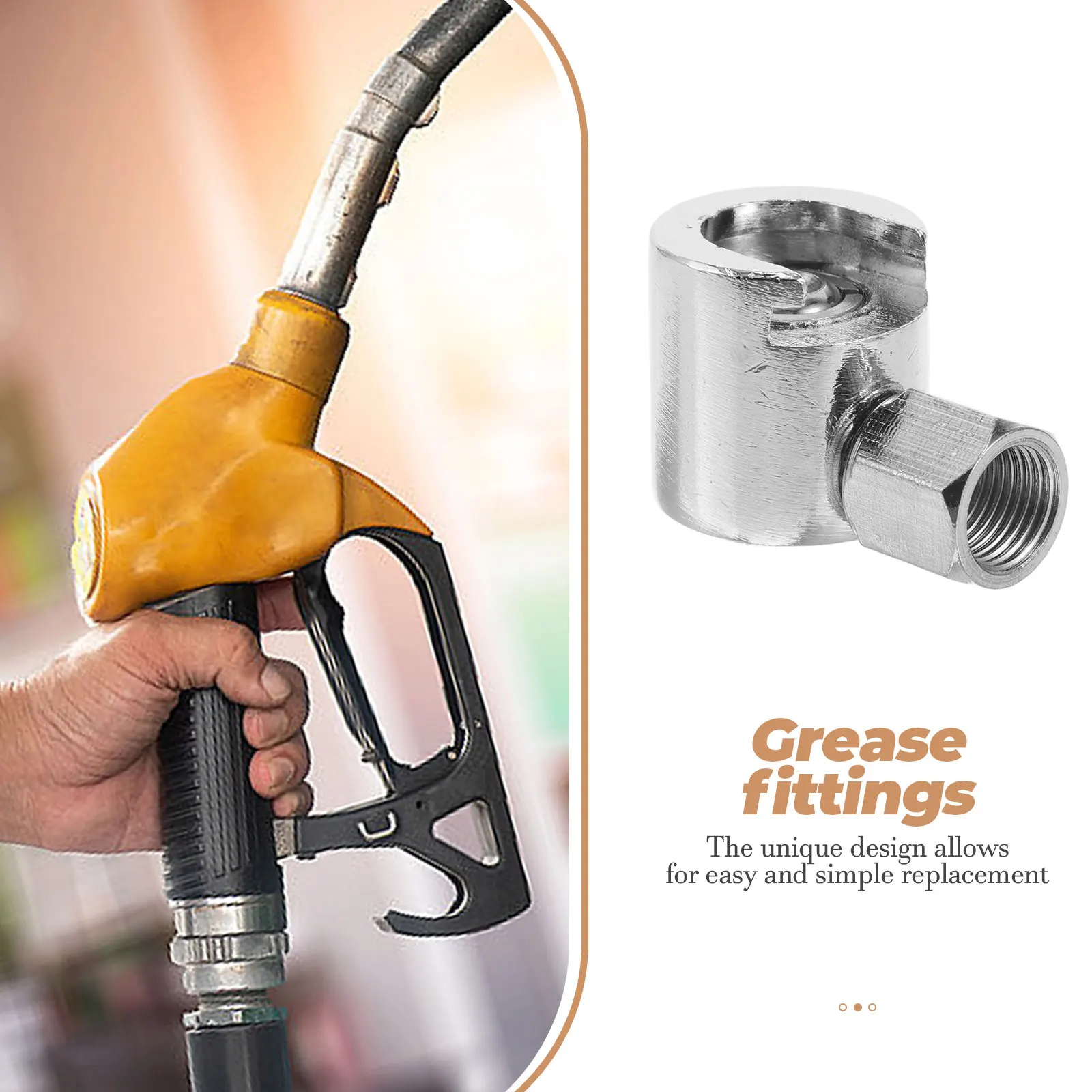 

Flat Button Oil Gun Head Iron Zinc Alloy Grease Fitting Coupler Hydraulic Button Head Precision Control Versatile