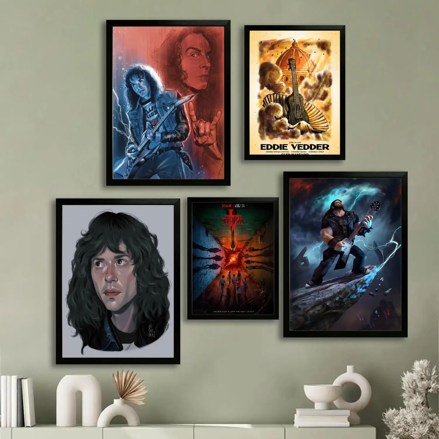 

eddie munson Canvas Art Poster, Wall Art, Picture Print, Modern Family, Bedroom Decor, Posters,Decorative painting
