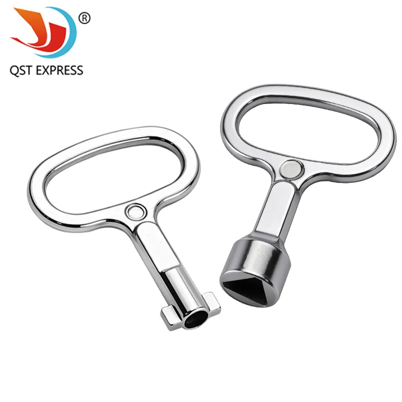 1 Piece MS705 Triangular Flat Head Key Wrench Electrical Power Cabinet Key for Distribution Box and Valve