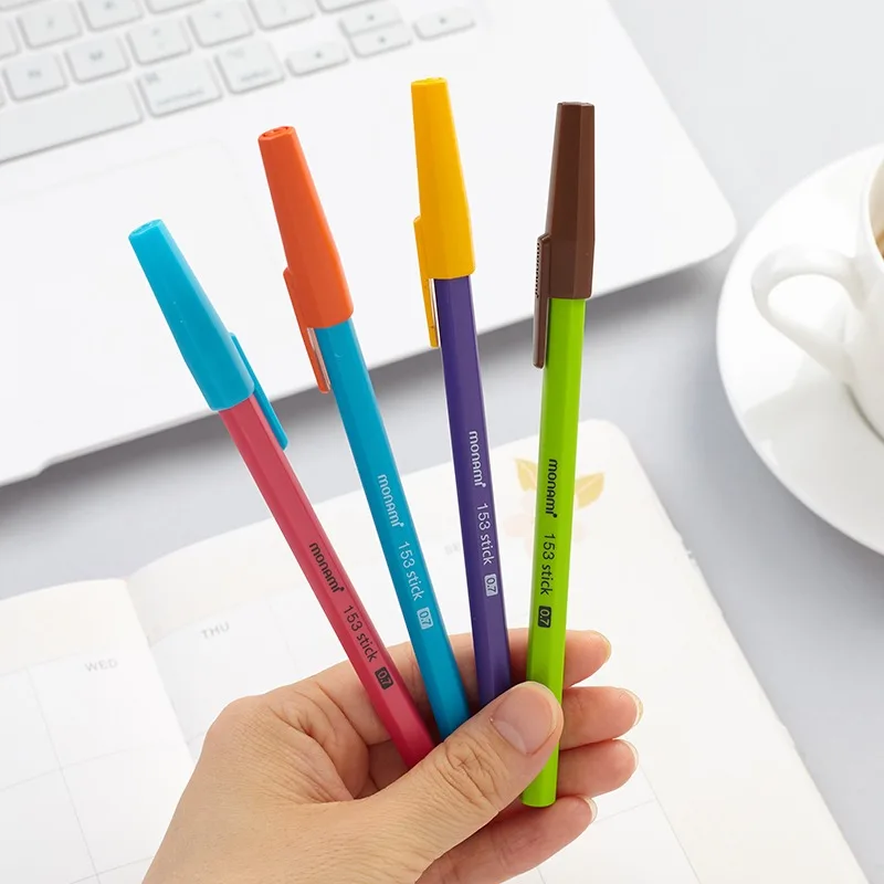 

Munami Ballpoint Pen Ins Style High Value American Retro Contrasting Color Medium Oil Pen Student Learning Office Supplies