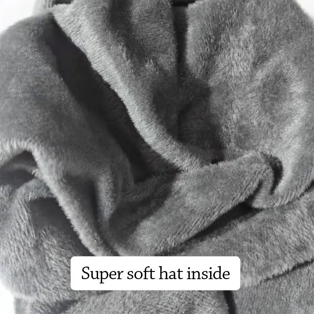 

Outdoors Warm Men Knitted Hat Ear Protection Windproof Peaked Cap Thick Casual Bomber Hat