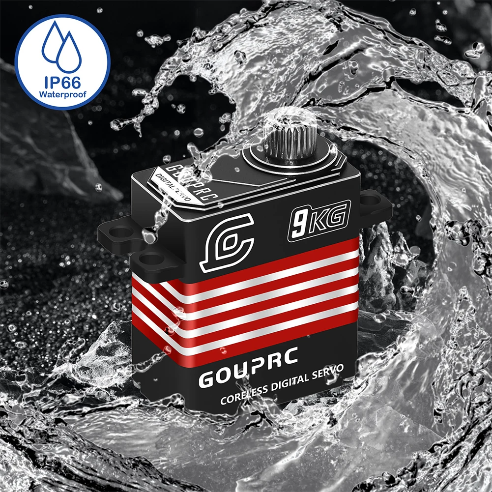 معدات معدنية مضادة للماء ، أجهزة رقمية مؤازرة لـ ، سيرفو ، SCX10 ، III RC Crawler Car ، 25T ، 9 way #3