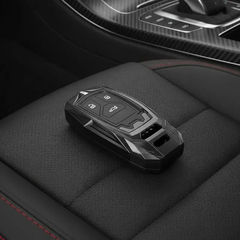 1PC Zinc Alloy Remote Car Key Case Cover for A4L, A6L, Q5L, A3, Q3, Q2L, A6, A5, A8, Q7, Keyless Button Cover