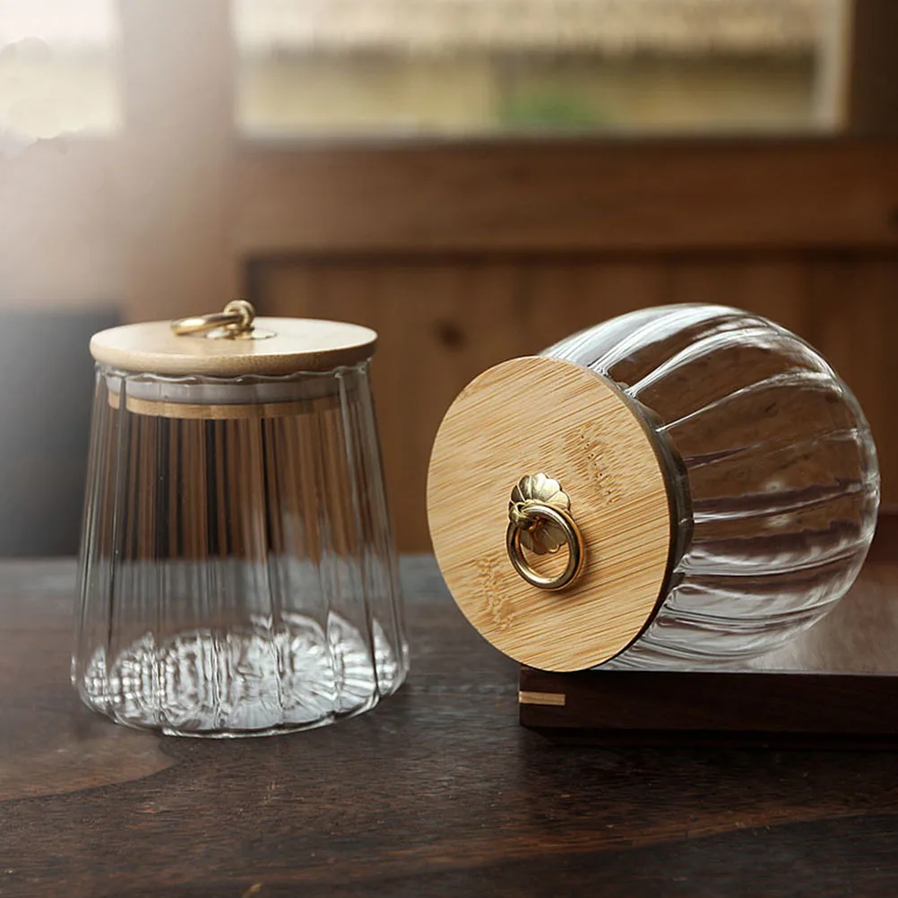 

1Pcs Tea Leaf Canister Fine Workmanship Toughness Hardness Waterproof Kitchen Storage Jar Airtight Food Glass Bottle 120Ml