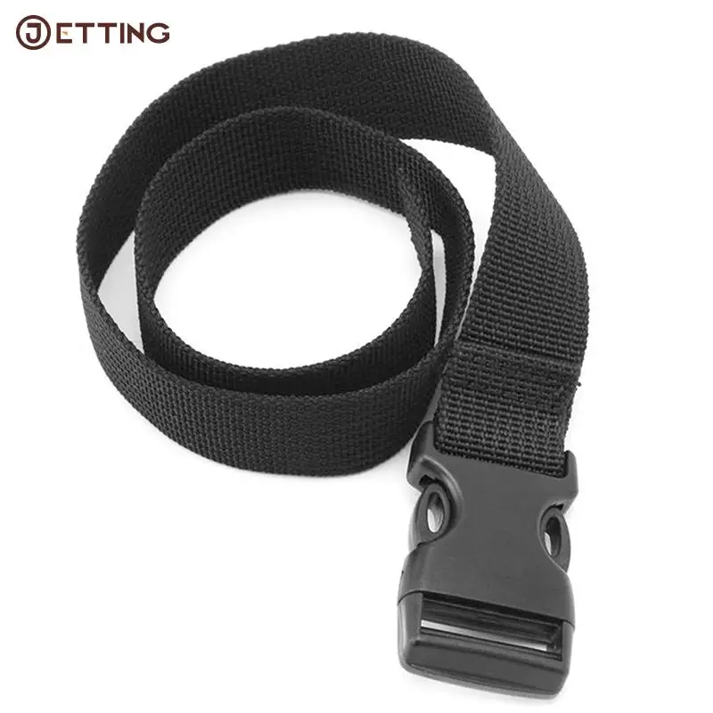 0.5~3M Black Durable Nylon Travel Tied Cargo Tie Down Luggage Lash Belt Strap With Cam Buckle Travel Kits Outdoor Camping Tool