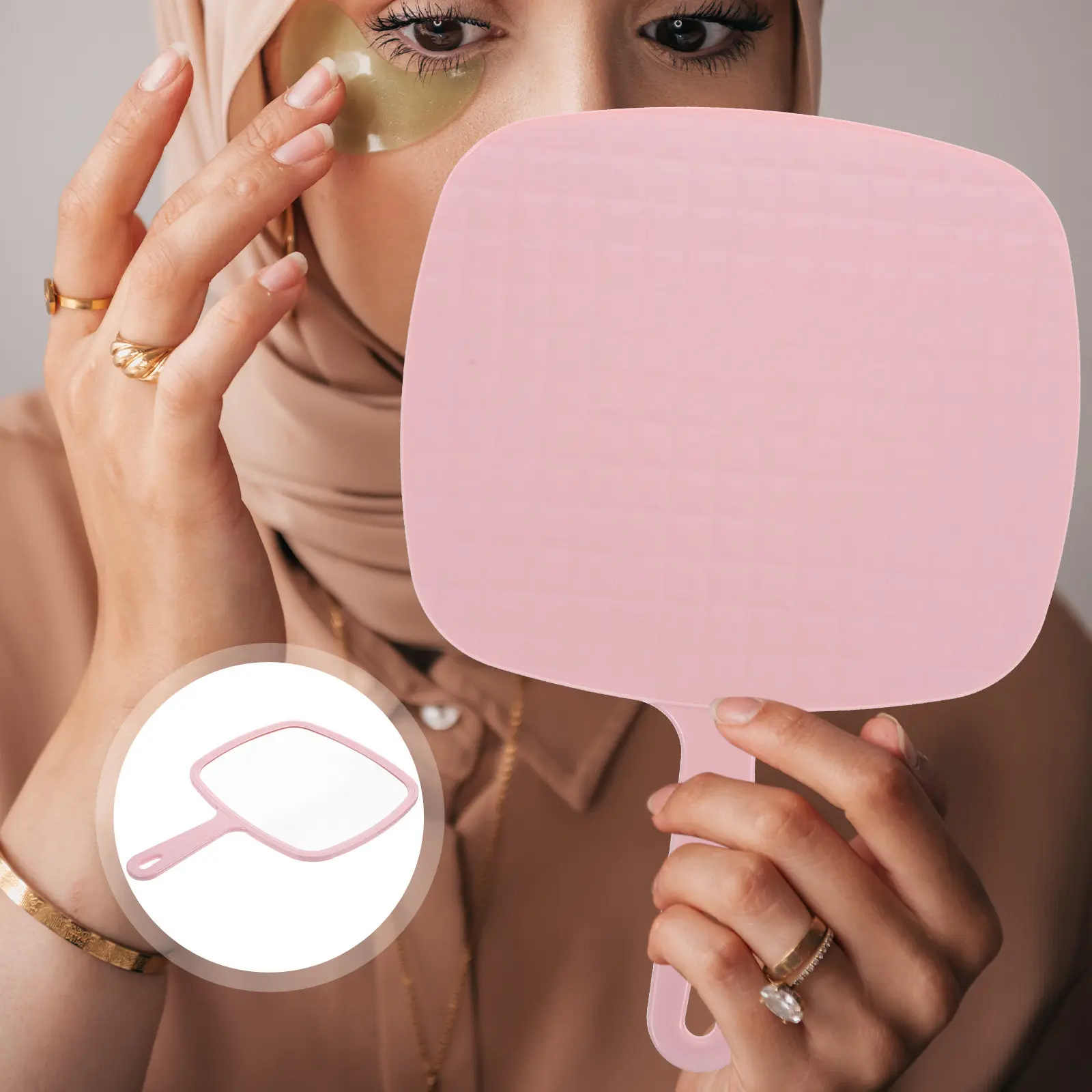 

Премиальное компактное портативное зеркало для макияжа с гладкой полированной поверхностью и четким отражением для женщин, девушек и художников