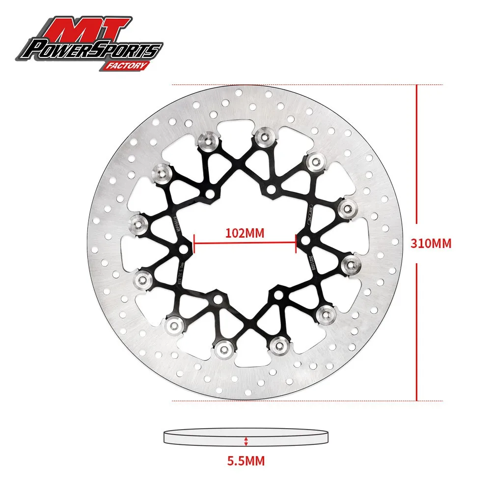 Pour SUZUKI GSX-R 750 2011-2021 GSX-R 1000 2011-2021 Stores Avant Droit Disque De Frein Rotor MTX Moto Offroad Motocress Ancien