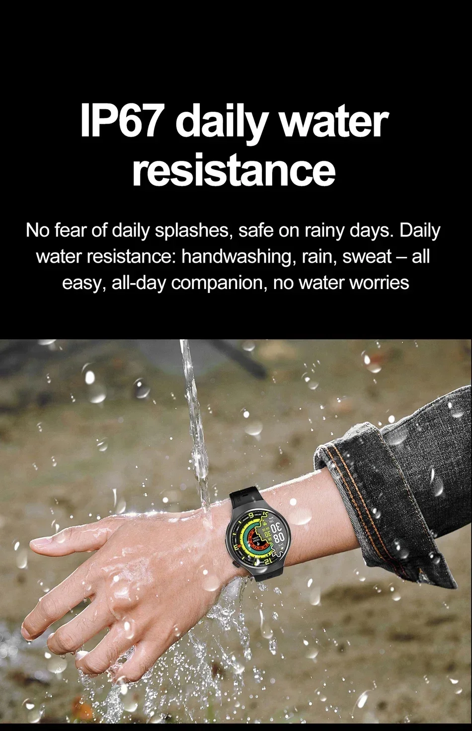 Sports Smart Watch with Bluetooth Calling, IP67 Water Resistance and 150+ Sports Modes description 22