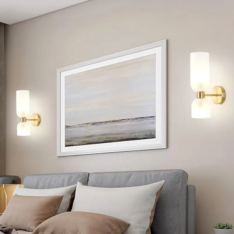 estilo nordico conduziu a luz da parede para o quarto a luz home da decoracao o abajur de vidro para a sala e o banheiro o 01