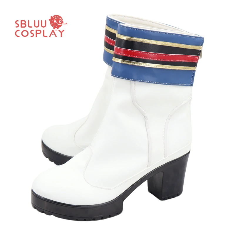 SBluuCosplay Honkai Impact 3 Theresa Apocalypse Cosplay Shoes White Custom Made Boots