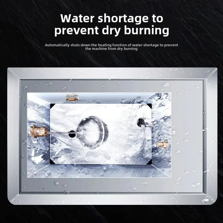 120L Commercial Desktop Electric Water Boiler Stainless Steel Automatic Boiling Furnace for Household and Service Equipment