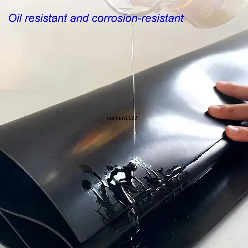 Fluorinated Rubber Sheet 1-5mm FKM Sheet Fluorinated Rubber Sheet Resistant to Oil and Corrosion Acid and Alkali 100x100 200x200