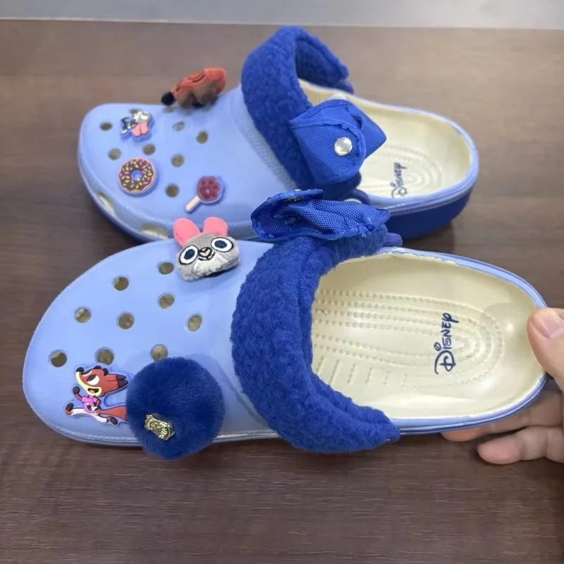 

Классические сабо с подвесками в стиле Зоотопии с Ником и Джуди для мальчиков, девочек и взрослых, для повседневной носки, пляжа, улицы, в подарок