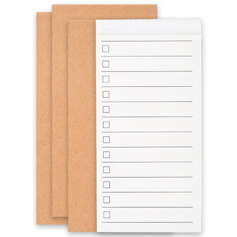 4Types Kraft Paper Notebook Planning Paper Blank Notebook Portable And Tearable Notebook Ins Memo Pad To-do List Planner Notepad