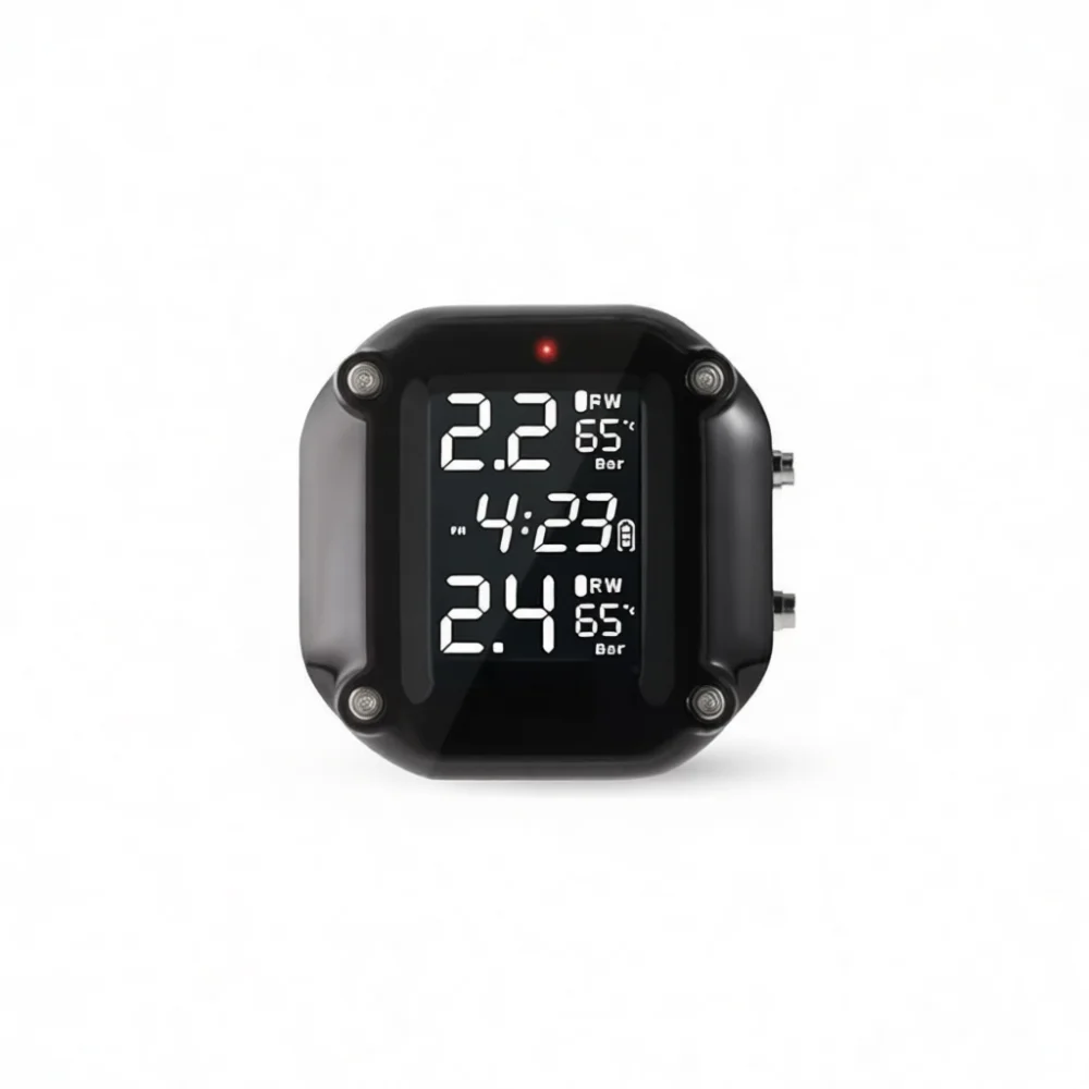 Universal Motorcycle Tire Pressure Monitoring System Digital Display Wireless High Precision Sensor Alarm Tool view 5