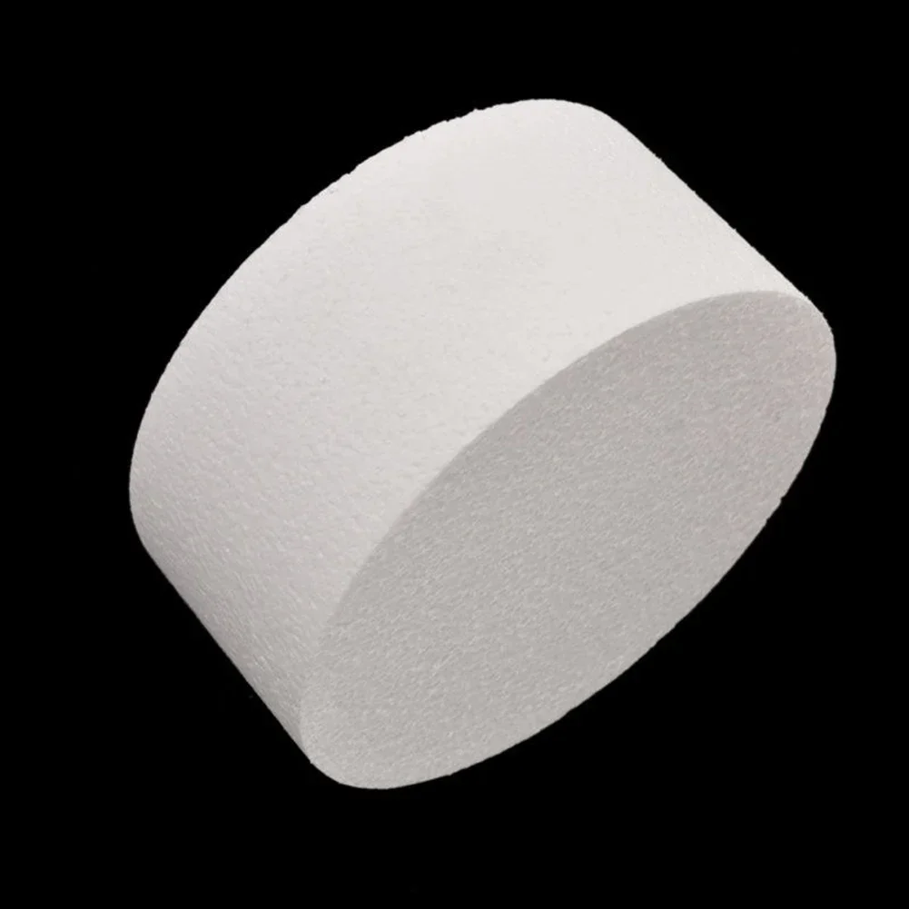 4/6/8/10inch Round Styrofoam Foam Cake Dummy Sugarcraftes Flower Decor Practice Model