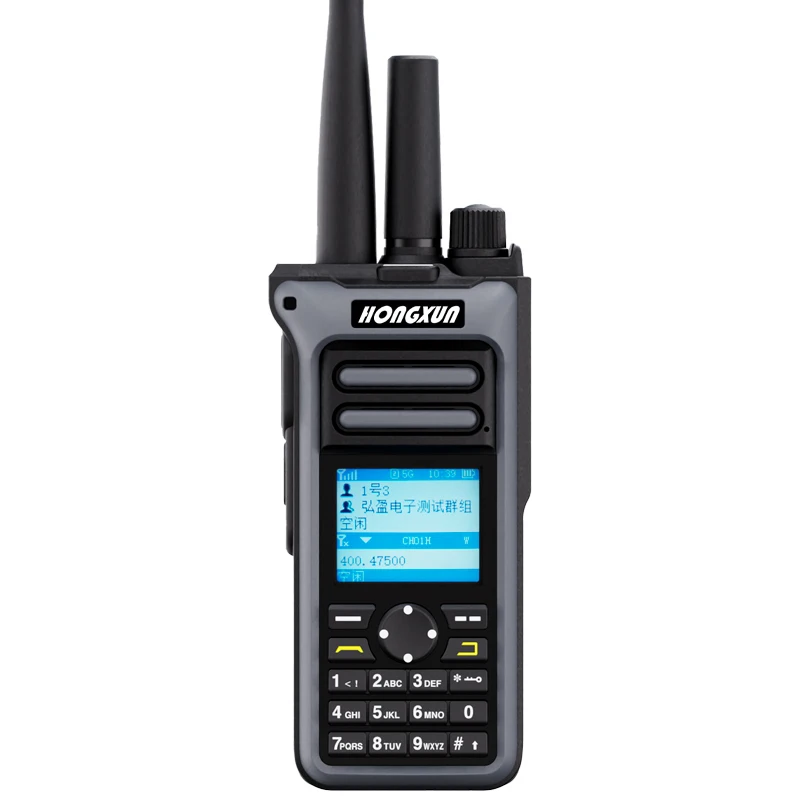 HONGXUN GM-10 무전기 4G POC UHF/VHF 5000KM 범위 GPS 그룹 설정 IP67 방수 5W 대용량 배터리