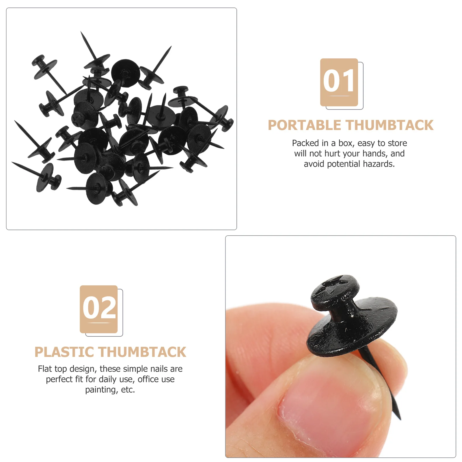 30 قطعة مسامير الإبهام المسطحة دبابيس ضغط مريحة للإعلانات رسم ورقة تحديد لوحة الإعلانات الملحقات #4