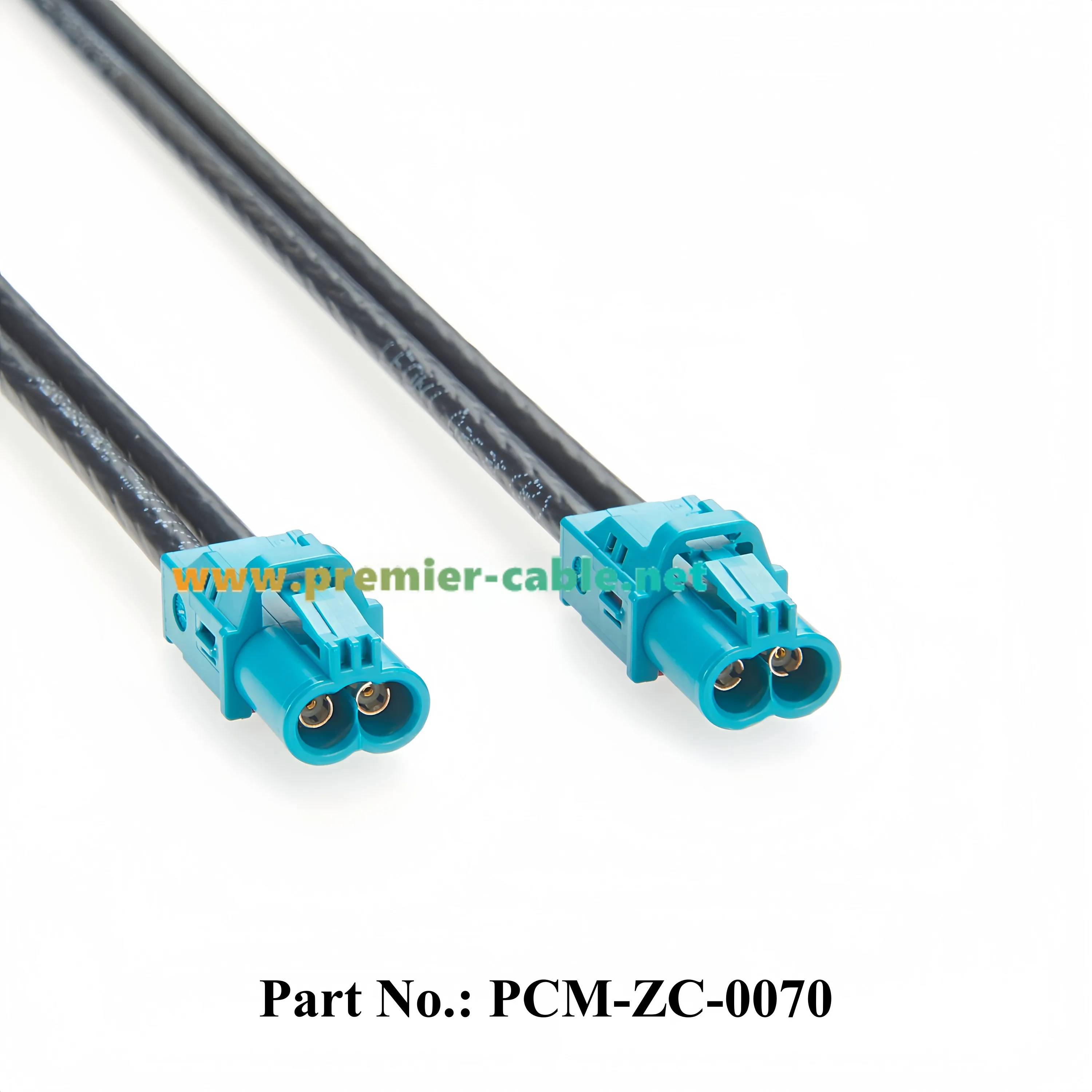 2 In 1 Mini FAKRA Coaxial Cable Original Rosenberger AMK12B-1M4Z5-Z Dual Port HFM Mini FAKRA Connection Cable for Car Camera, 1m