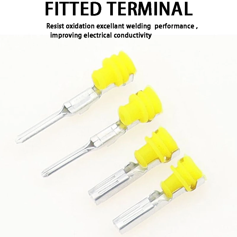 5 sets Kit 2 Pin Way Impermeável Fio Elétrico Conector Plug parte do carro