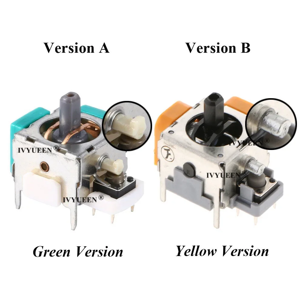 IVYUEEN 2 X 3D Analog Stick Sensor Potentiometers + 2 X Thumb Sticks ฝาปิดสำหรับ Microsoft Xbox 360 Controller Repair อะไหล่