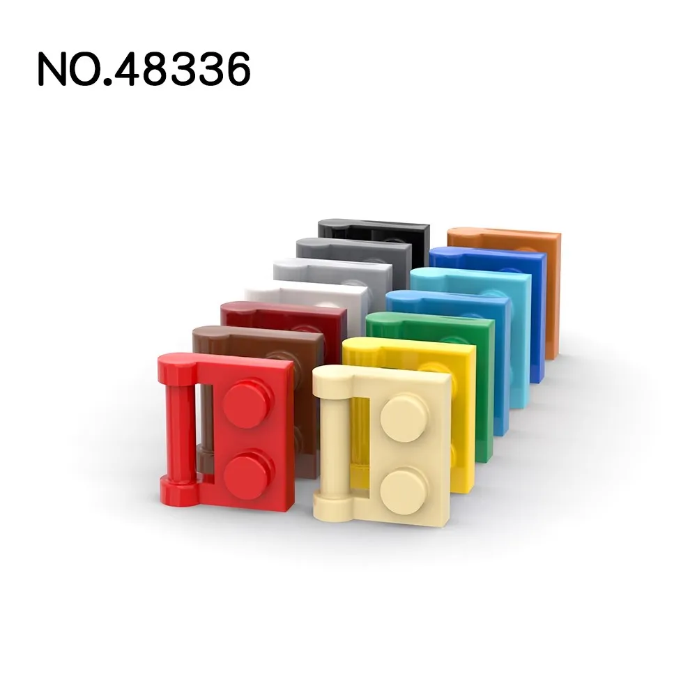 20pcs MOC Parts 48336 Plate Special 1 x 2 with Bar Handle on Side Compatible Bricks DIY Building Blocks Particle Kid Toy Gift