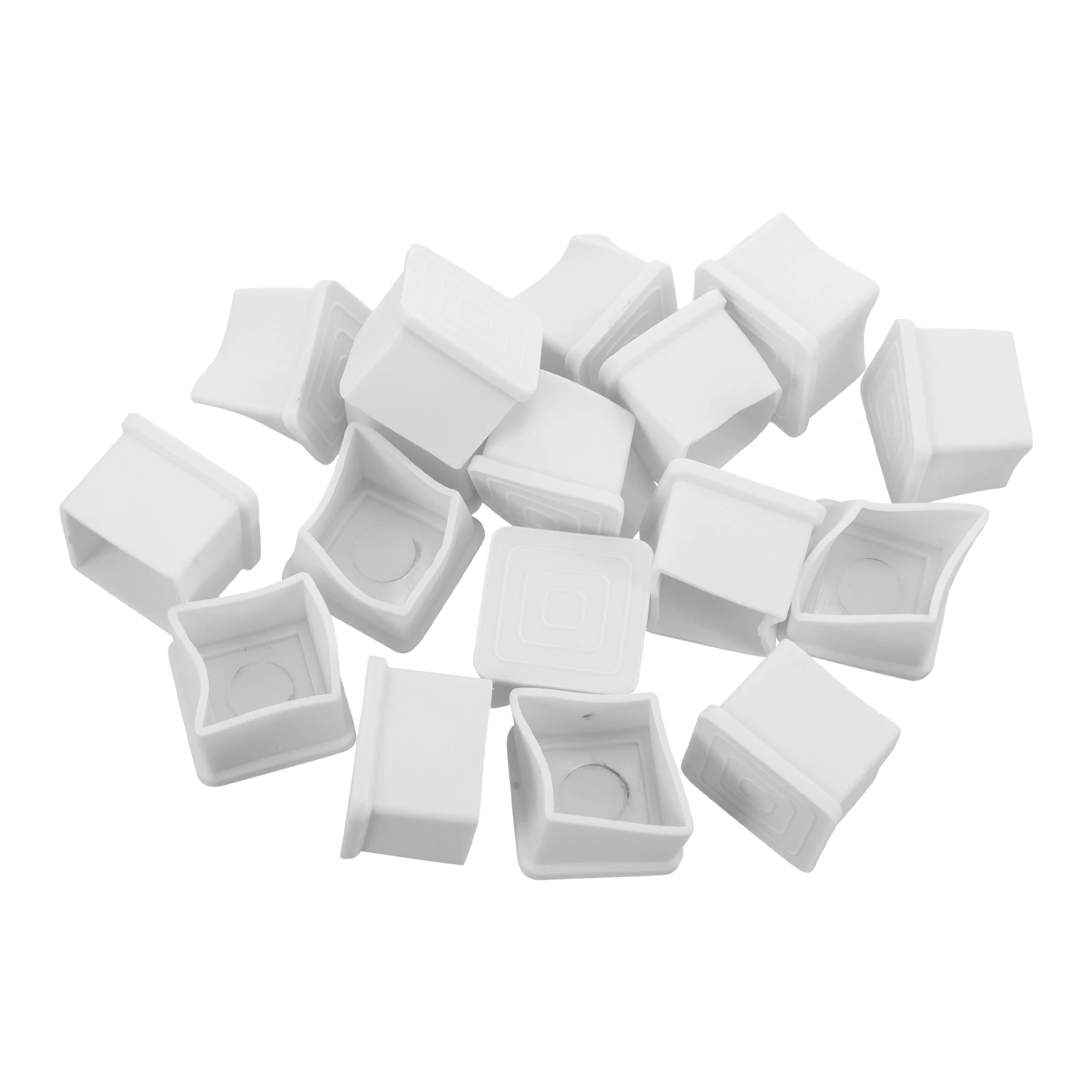 

20Pcs Square Chair Leg Protectors 30X30mm Plastic Floor Covers Non Slip Waterproof Furniture Leg Cover Furniture Feet Caps
