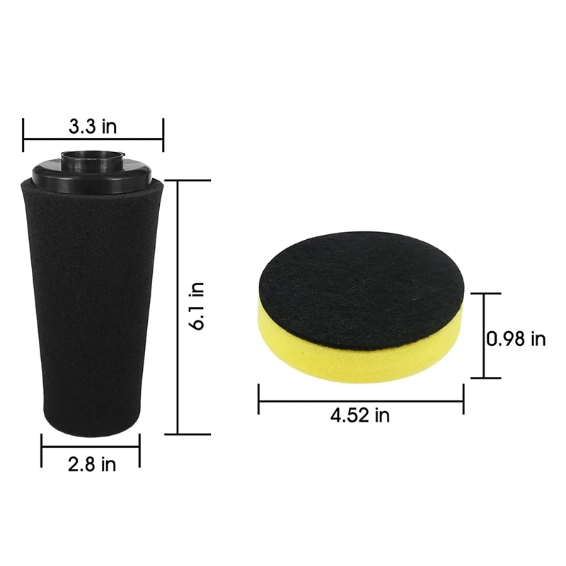 F112 Запасные части фильтра Пенопластовый фильтр для вертикального пылесоса Dirt Devil UD70174 UD70174B UD70164 UD70182 UD20124